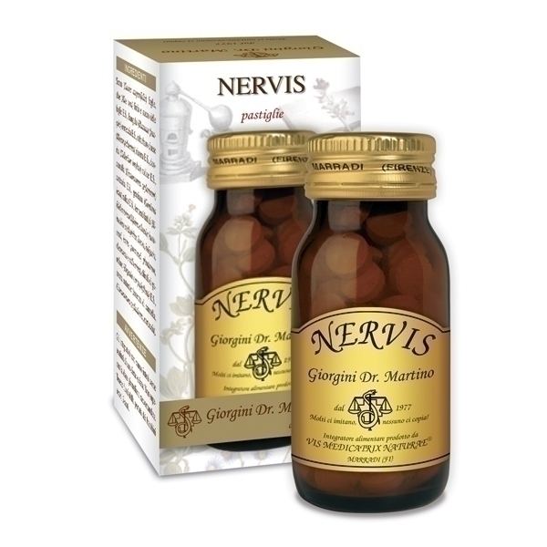 Nervis 40 grammi 80 pastiglie Stress, rilassamento e benessere mentale Dr. Giorgini