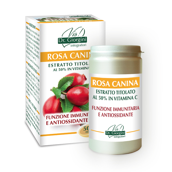 Rosa Canina estratto titolato 100g ricco in vitamina C dr. Giorgini