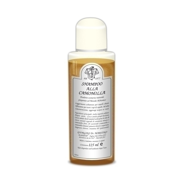 Shampoo alla camomilla 125ml tutti i tipi di capelli, anche per quelli più fragili e delicati