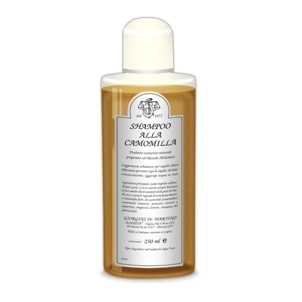 Shampoo alla camomilla 250ml tutti i tipi di capelli, anche per quelli più fragili e delicati