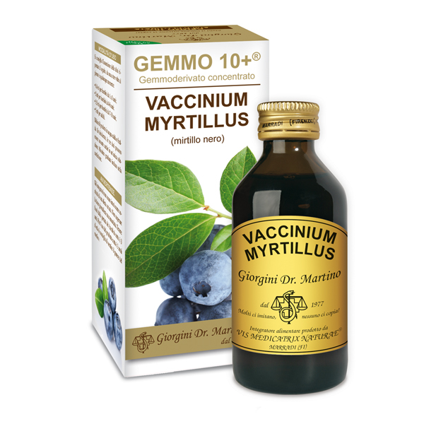 Gemmo 10+ Mirtillo nero (Vaccinium myrtillus) gemmoderivato 100ml - dr.Giorgini
