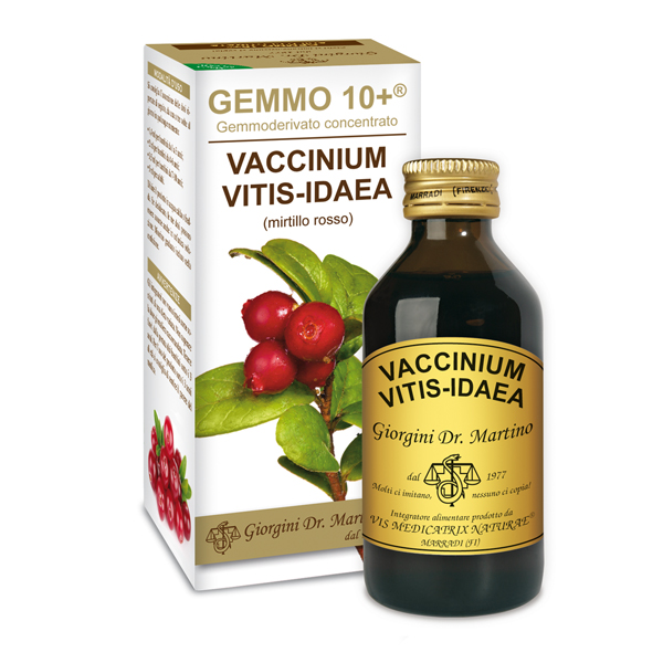 Gemmo 10+ Mirtillo rosso (Vaccinium vitis-idaea) gemmoderivato 100ml - dr.Giorgini