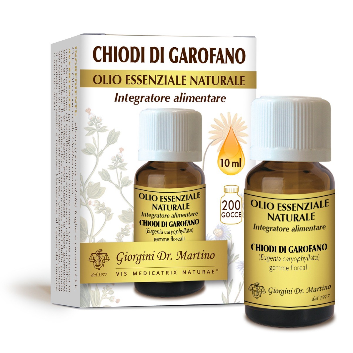 Olio Essenziale Puro Di Chiodi Di Garofano (Syzygium Aromaticum) 30ml, Per Aromaterapia, In Bottiglia Vetro Ambra Con Contagocce