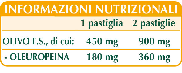 Oleuropeina da foglie di Olivo estratto titolato 180 pastiglie Dr. Giorgini